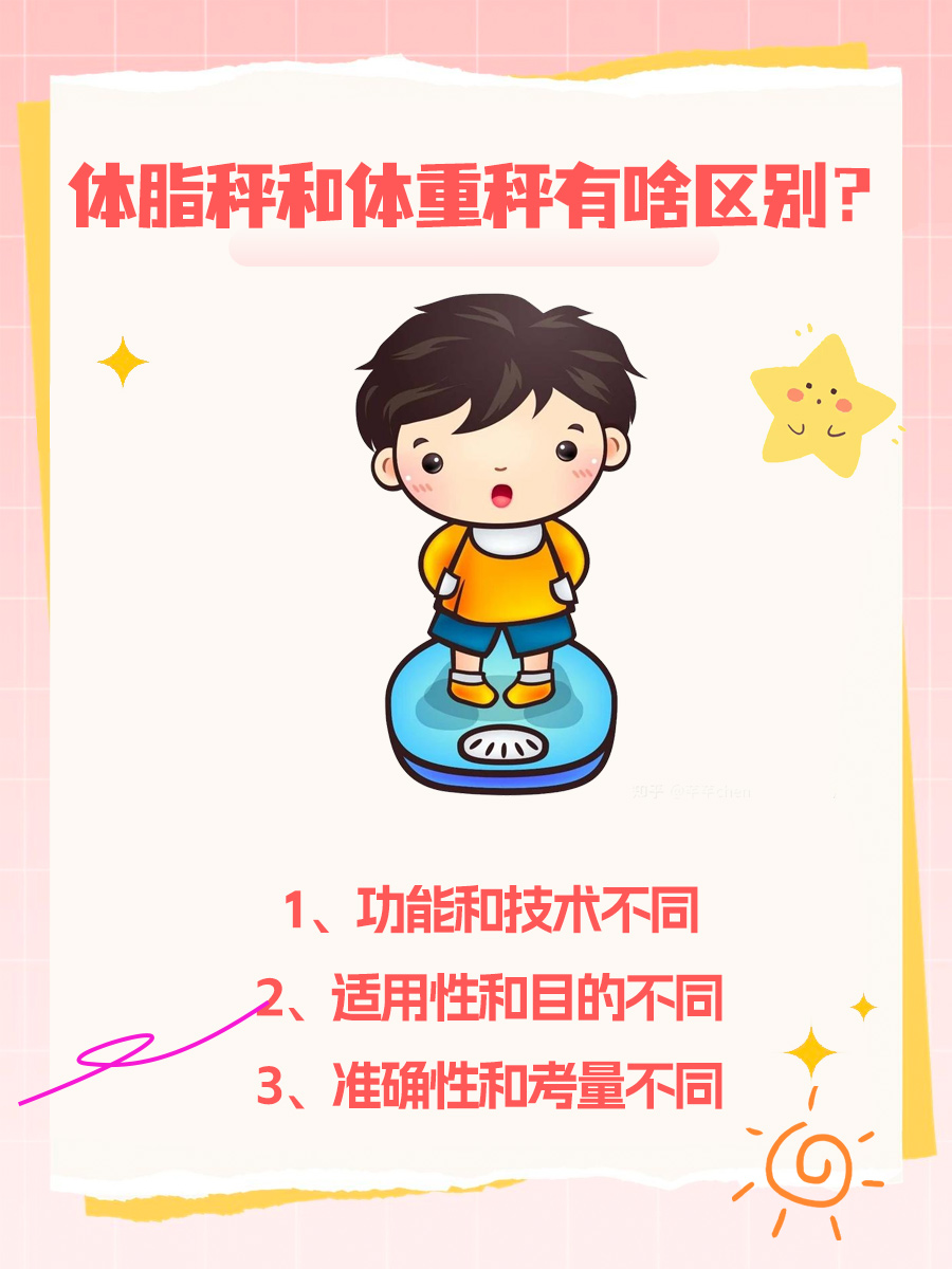 体脂秤和体重秤有啥区别？看完你就懂了~