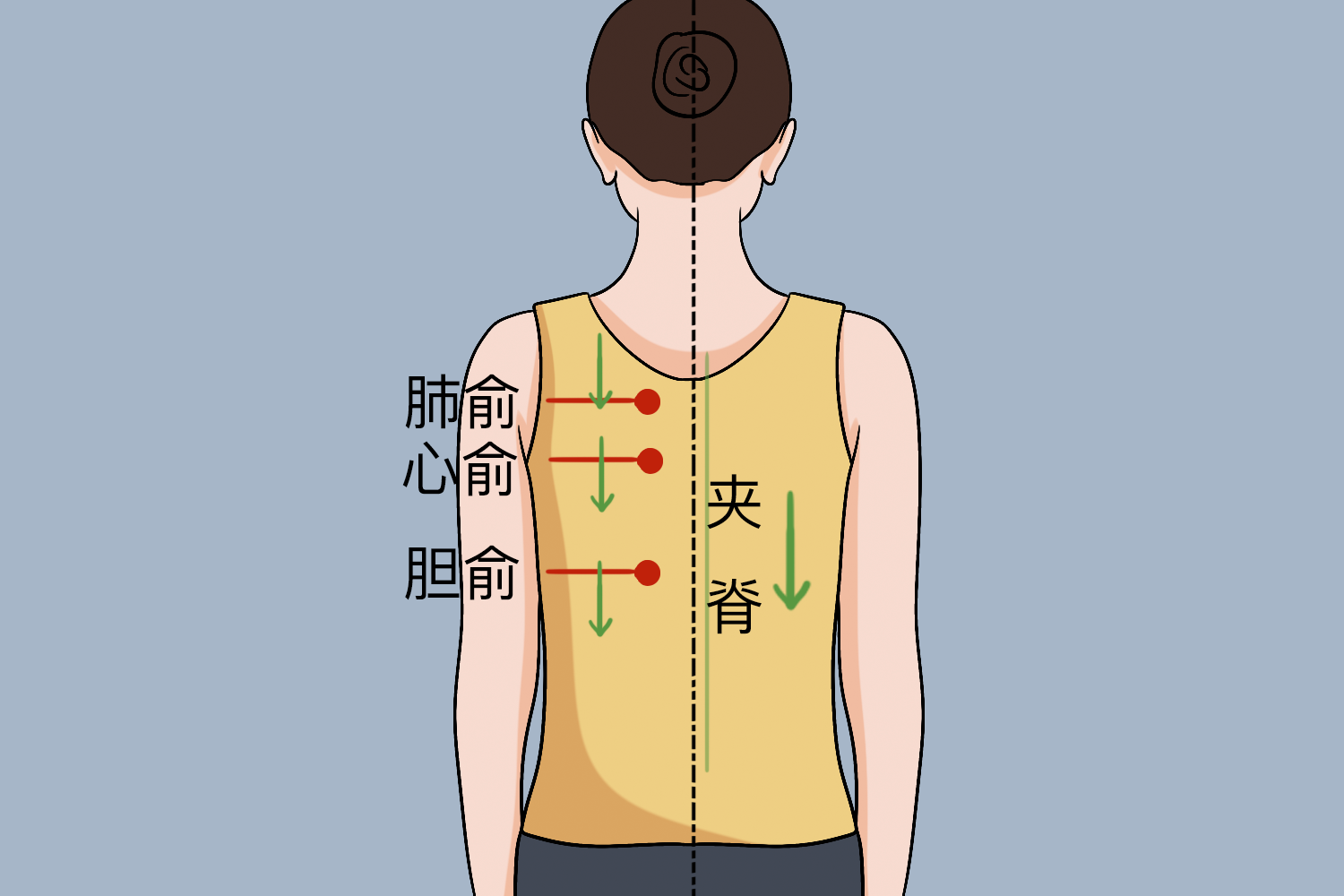 刮痧顺序图图片