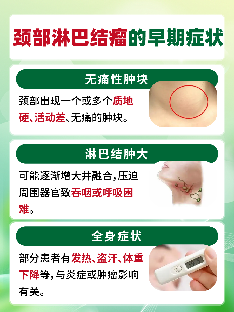 揭秘颈部淋巴结瘤的早期症状,早发现早治疗