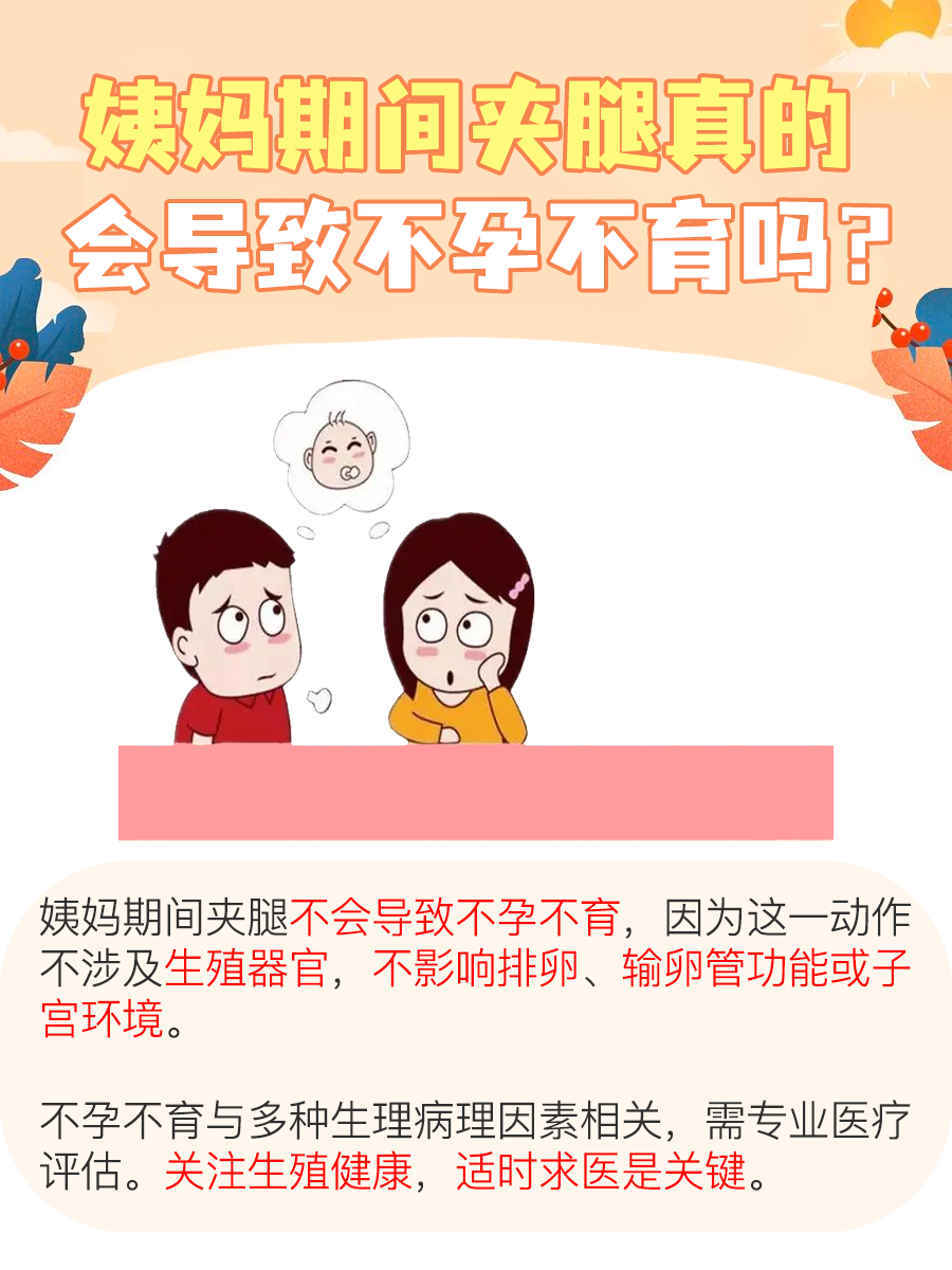 月经期间夹腿行为，是否影响女性生育能力？