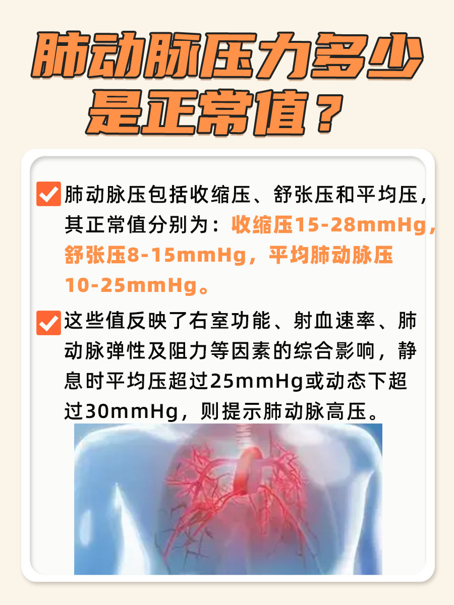 及时查看：肺动脉压正常值是多少？