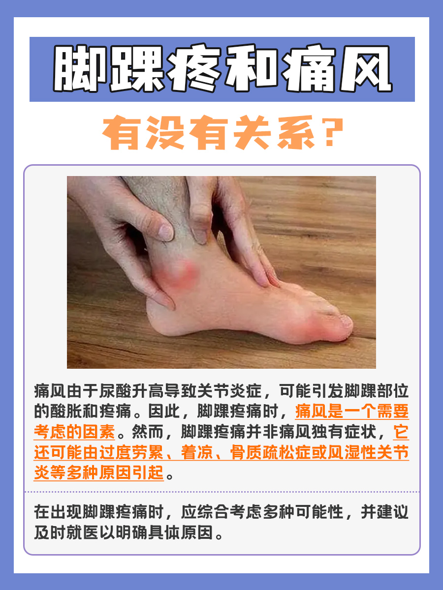 快速了解：脚脖子疼和痛风有关系吗？