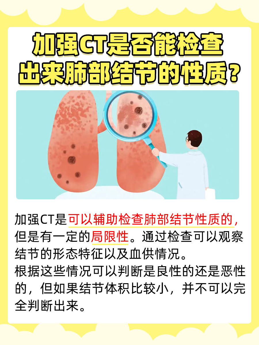 加强CT:能否看出肺部结节性质?