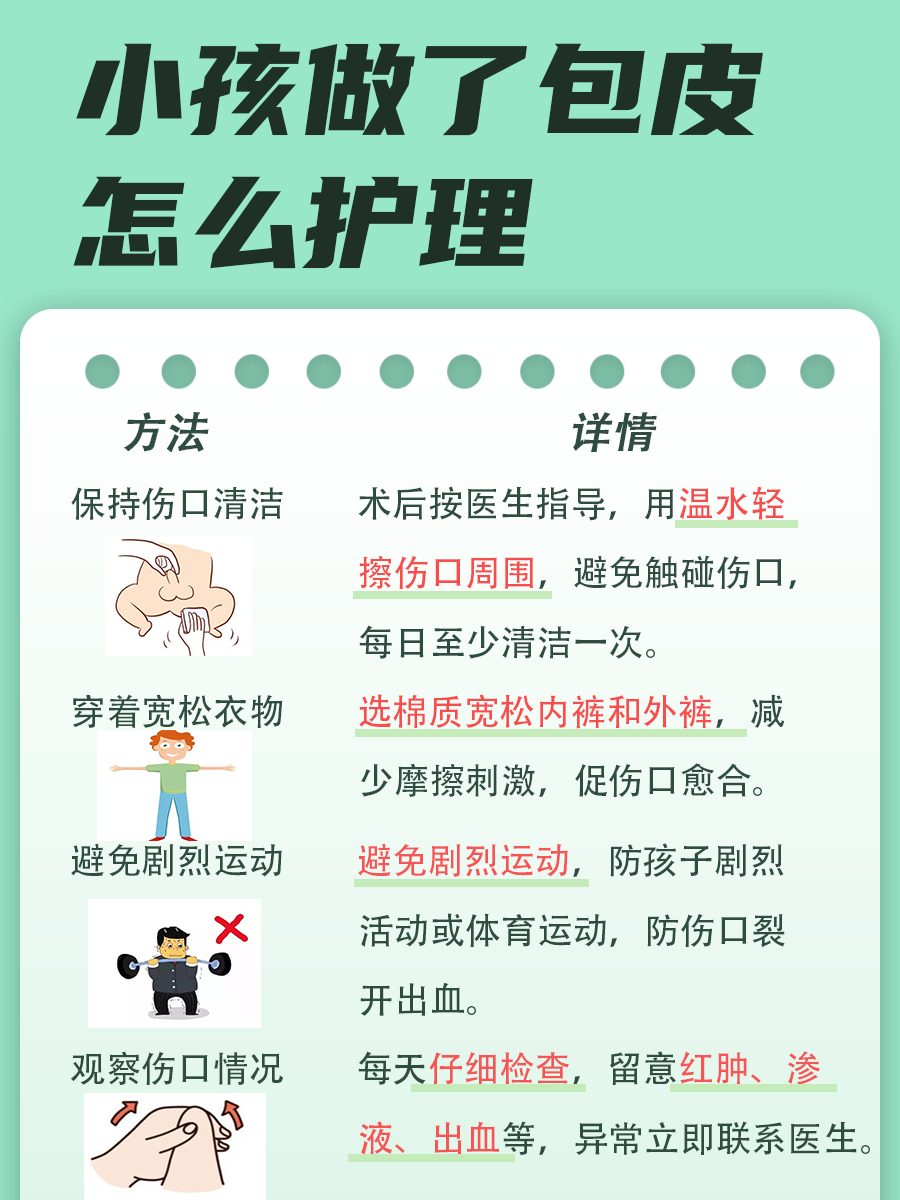 小孩做了包皮怎么护理？医生为你解答
