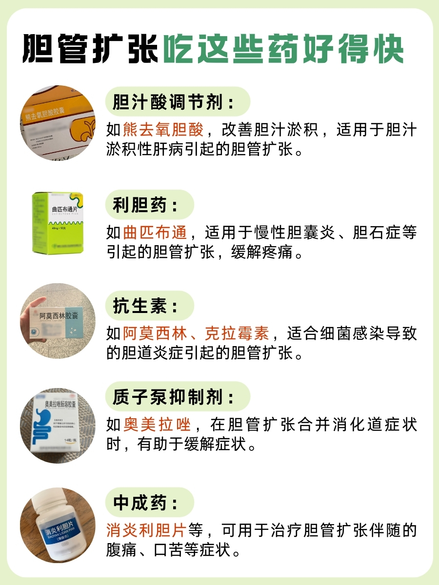 胆管扩张别慌张，这些药物能帮忙！