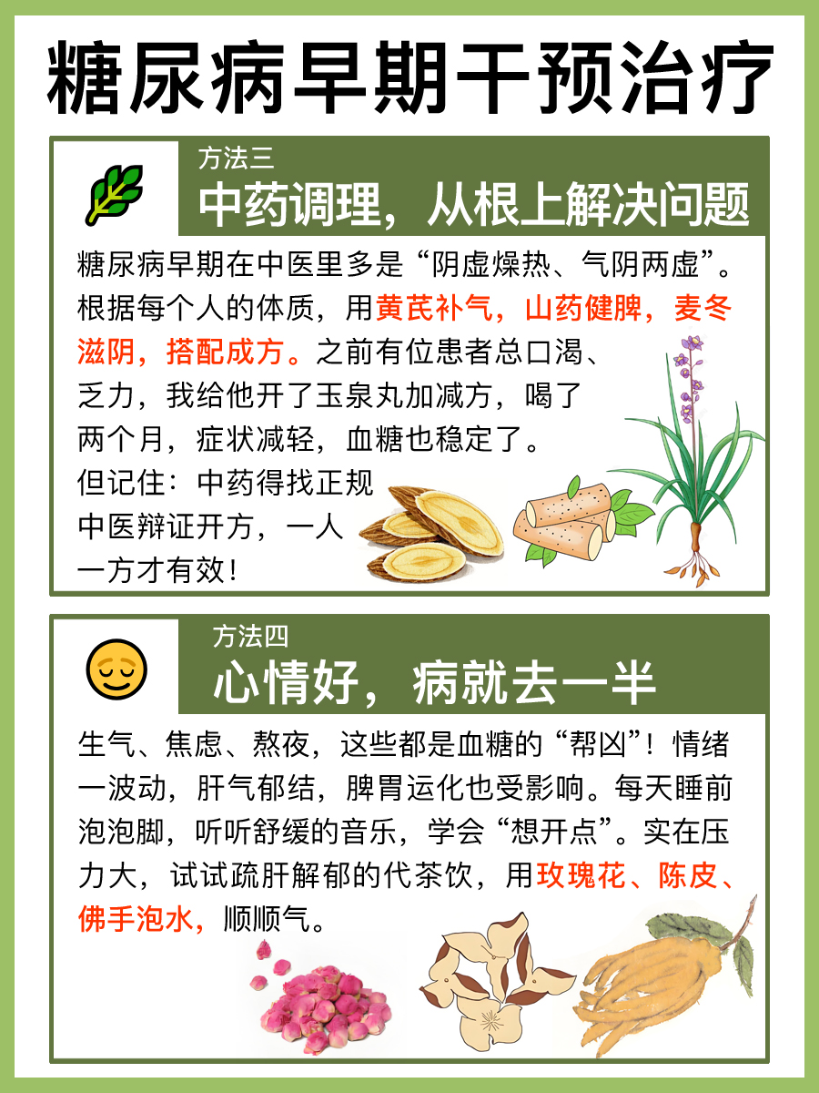 糖尿病早期最好的治疗方法是什么