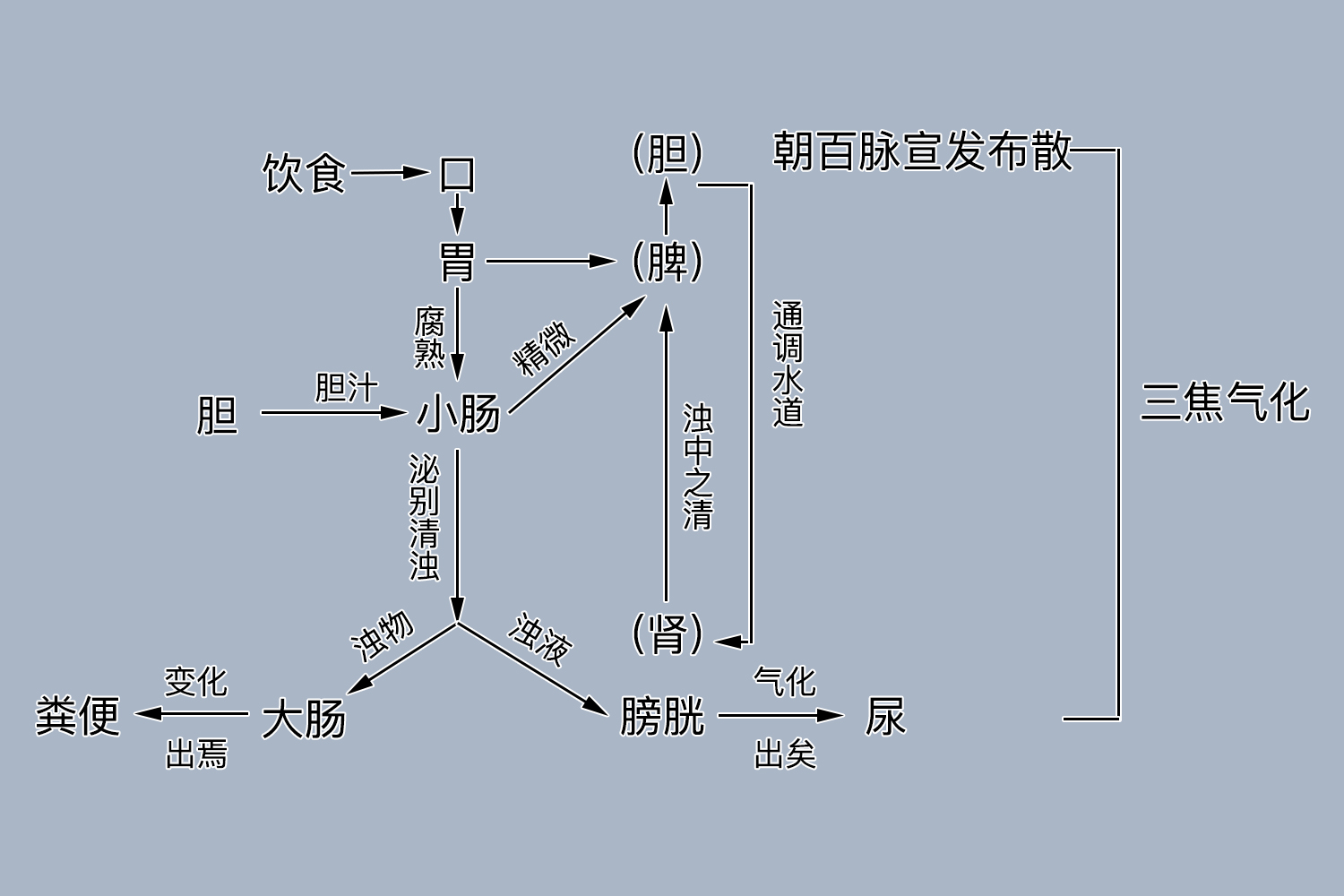 六腑气机运行图
