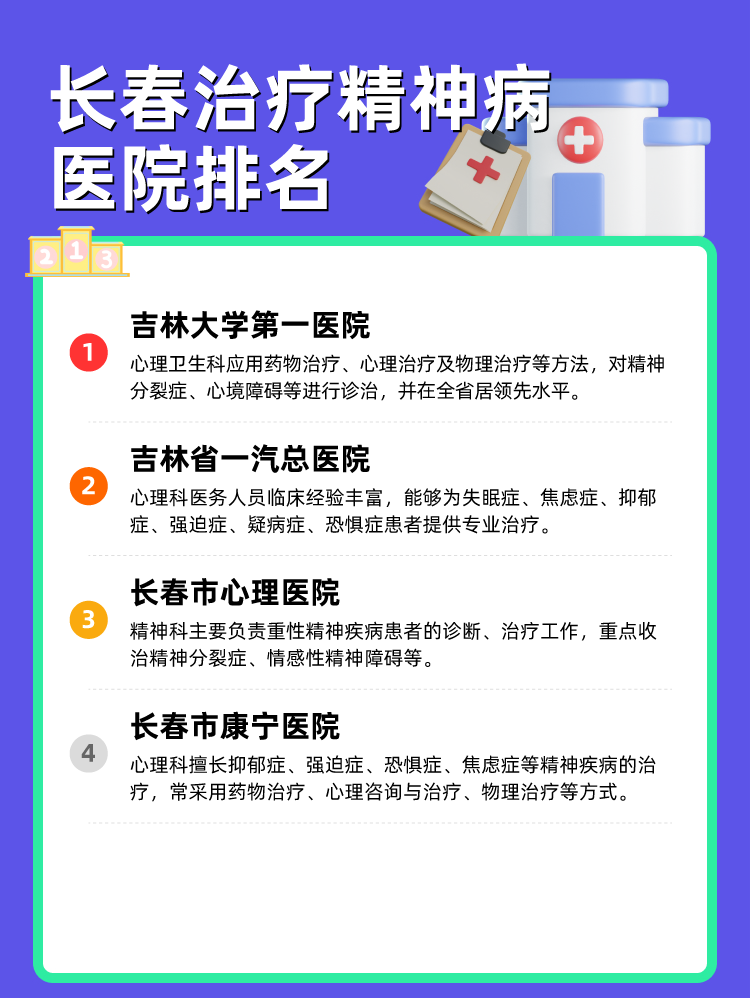 长春治疗精神病医院排名