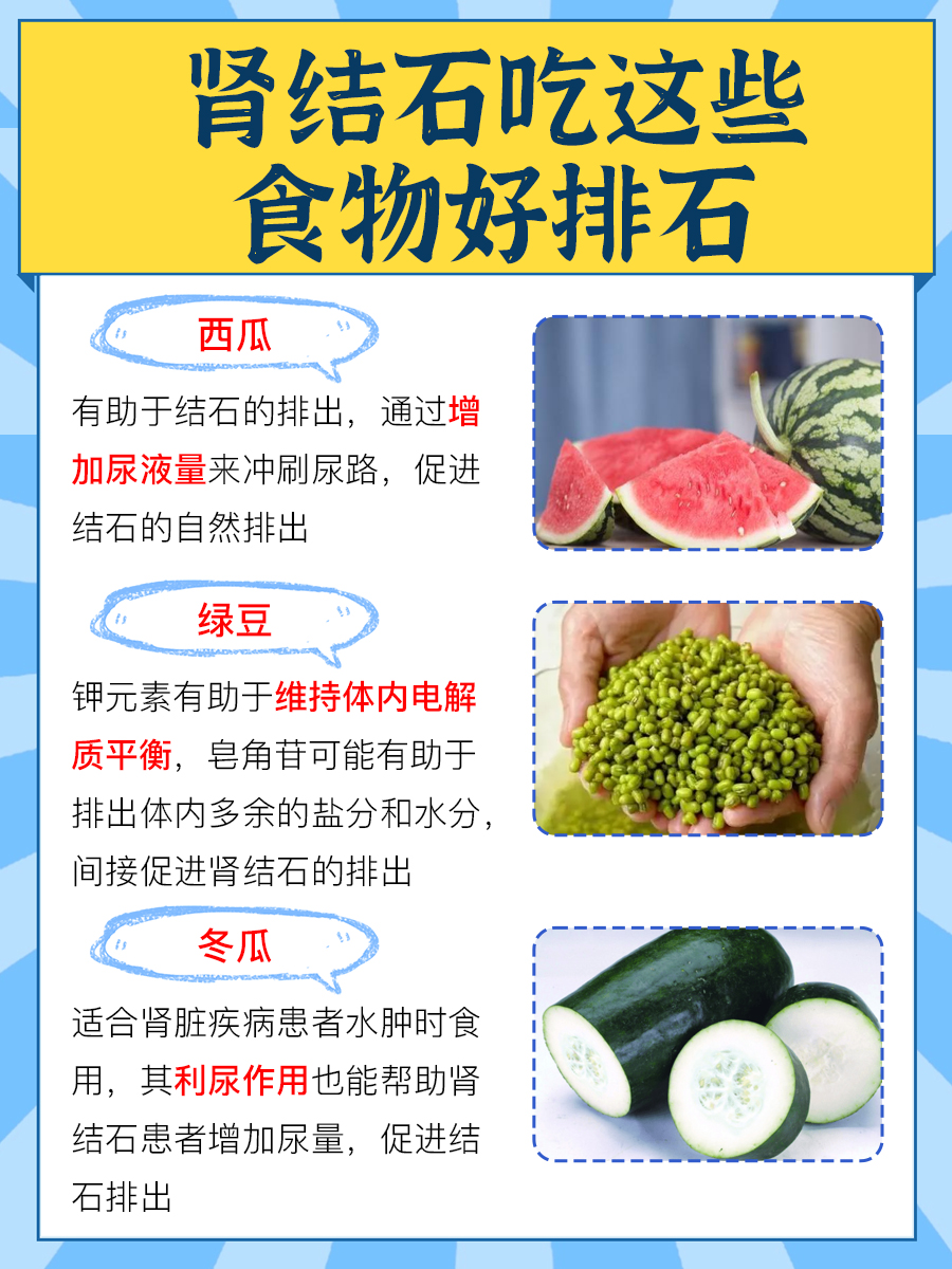 肾结石吃什么好排石？这些食物和药物需记好