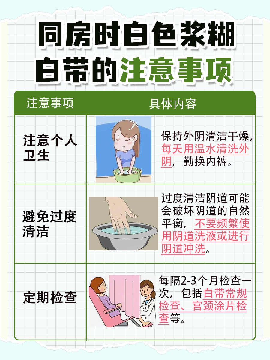 同房时白色浆糊白带，你知道是什么原因吗