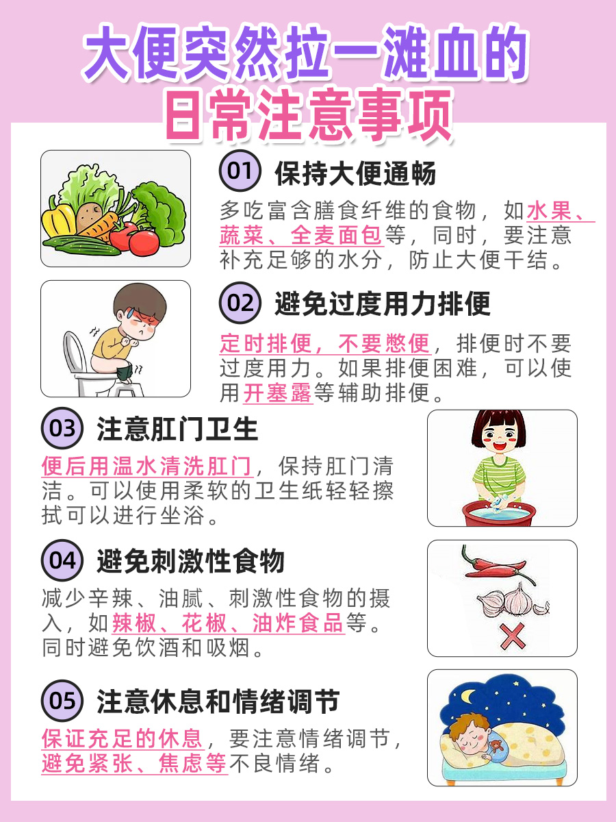 大便突然拉了一滩血不要怕，医生告诉你原因