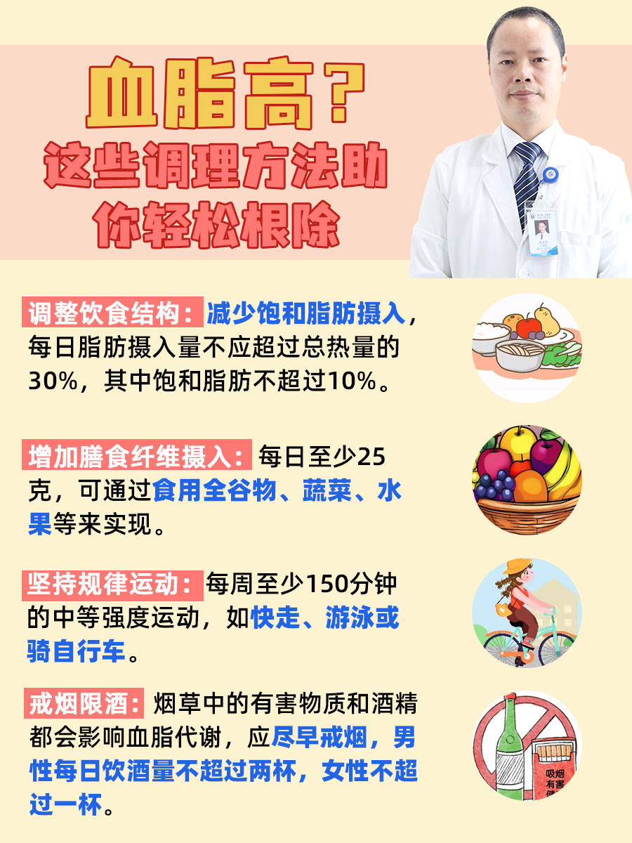 血脂高？这些调理方法助你轻松根除