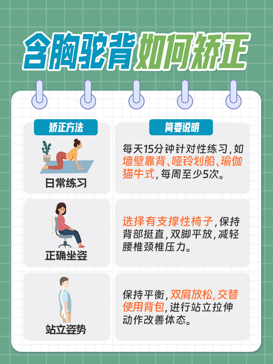 快速矫正含胸驼背,教你有效的方法!