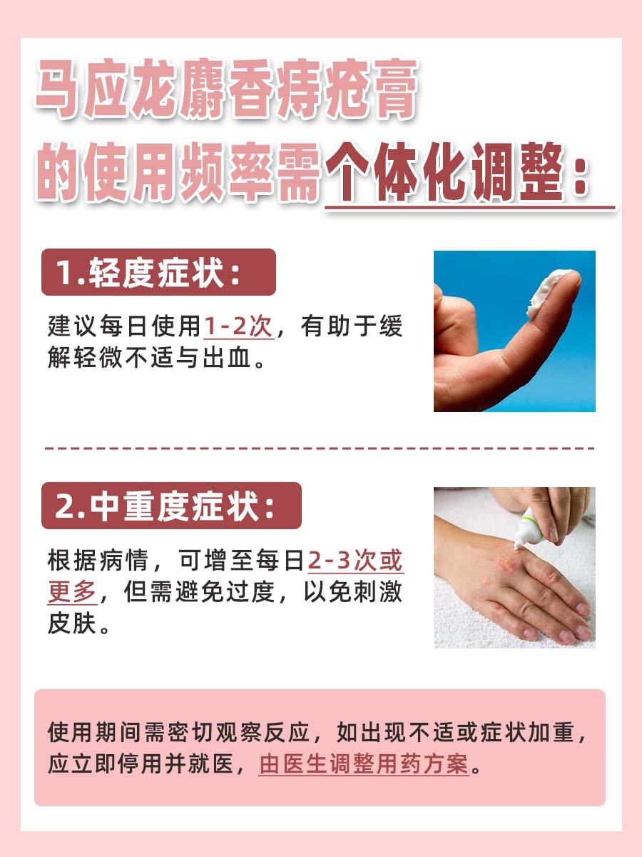 马应龙麝香痔疮膏:医生告诉你一天使用几次合适