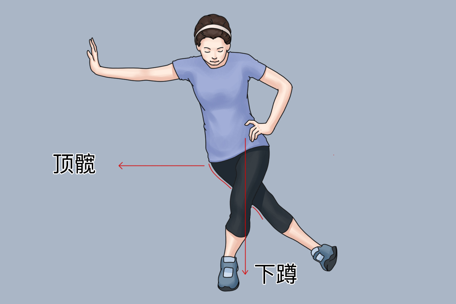 阔筋膜张肌拉伸图