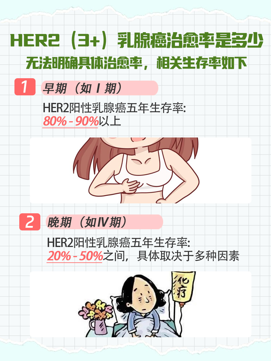 HER2（3+）乳腺癌治愈率分析