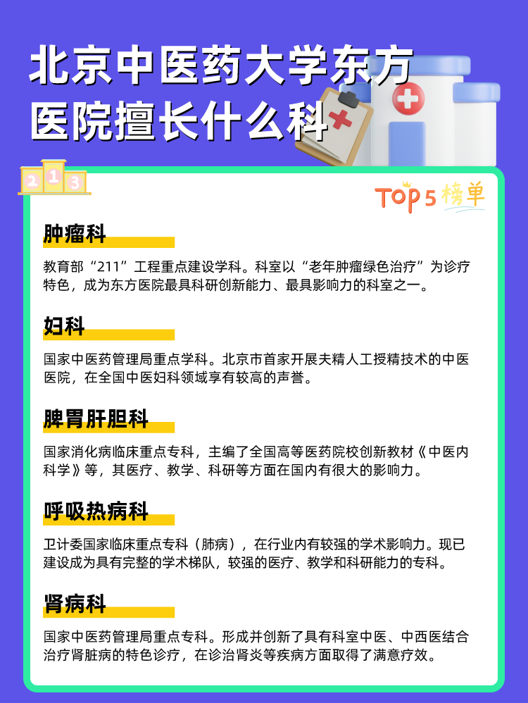北京中医药大学东方医院擅长什么科
