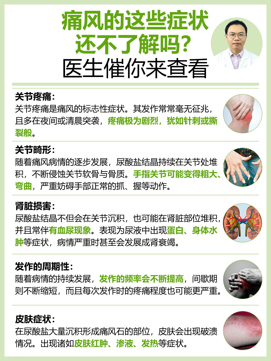 痛风的这些症状还不了解吗?医生催你来查看