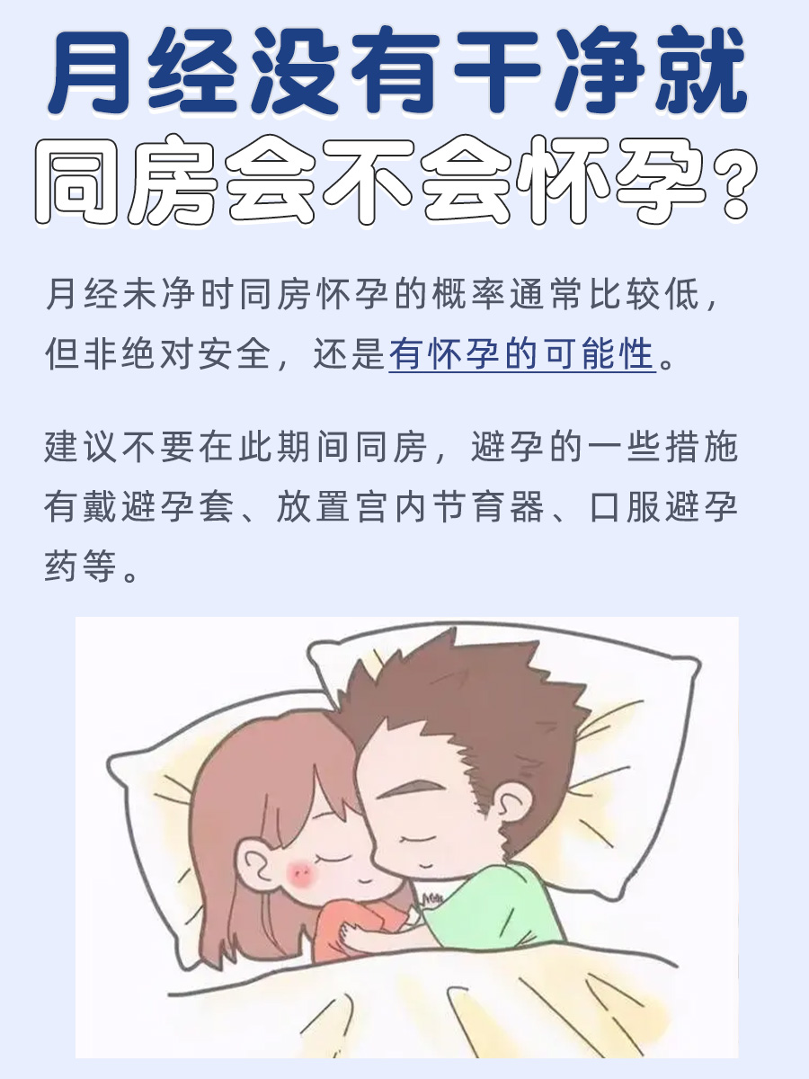 月经没有干净同房会不会怀孕,你知道吗？