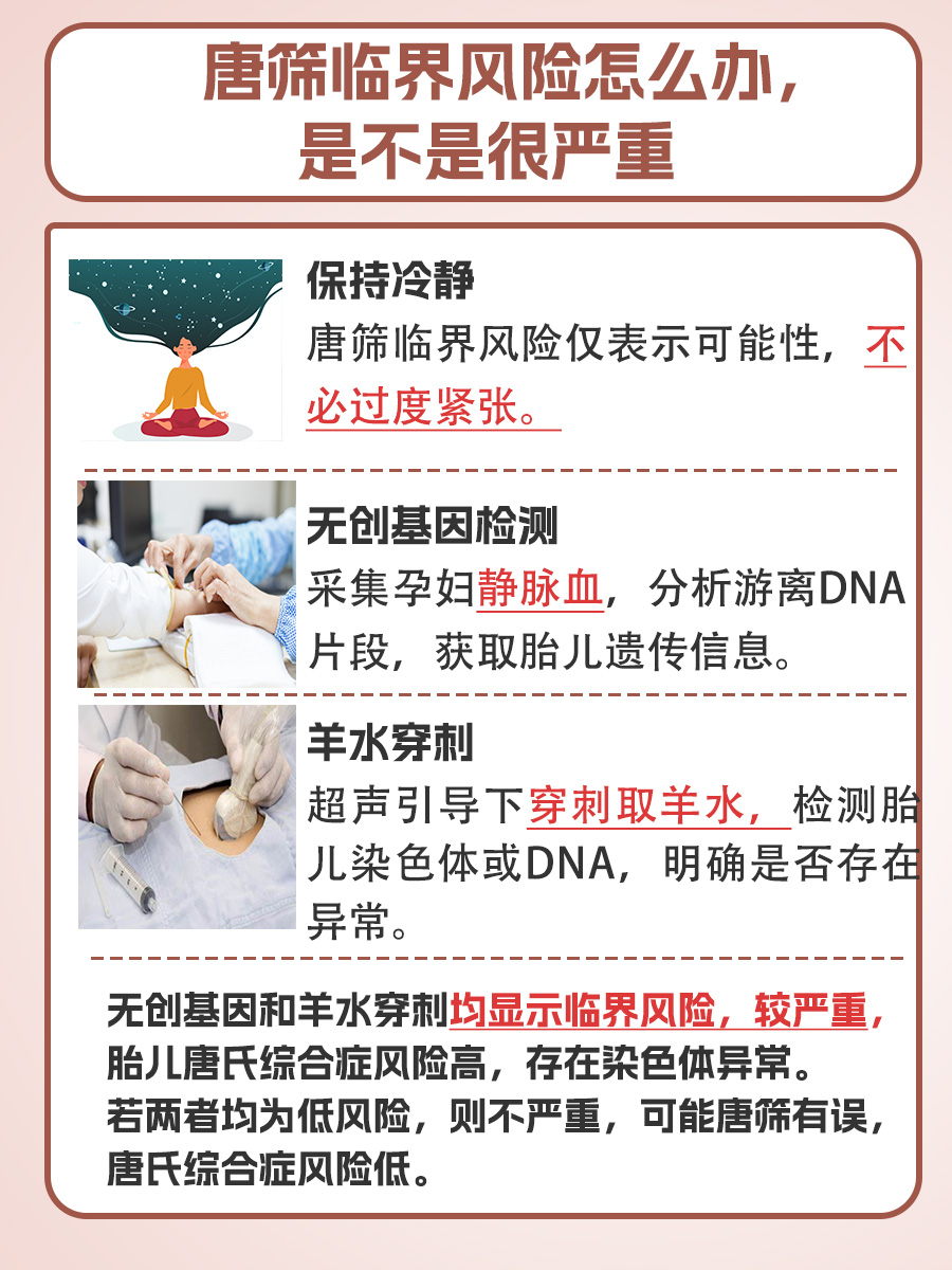 医生解答，唐筛临界风险怎么办，是不是很严重？