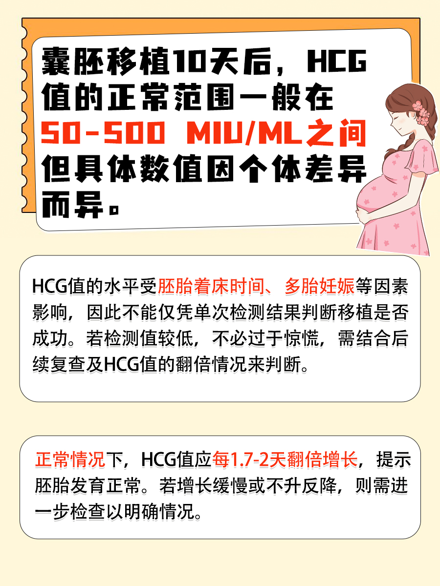 囊胚移植10天HCG值，你的正常吗？