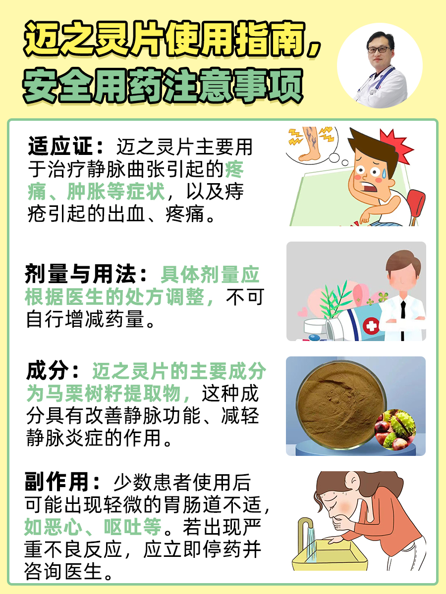 迈之灵片使用指南，安全用药注意事项