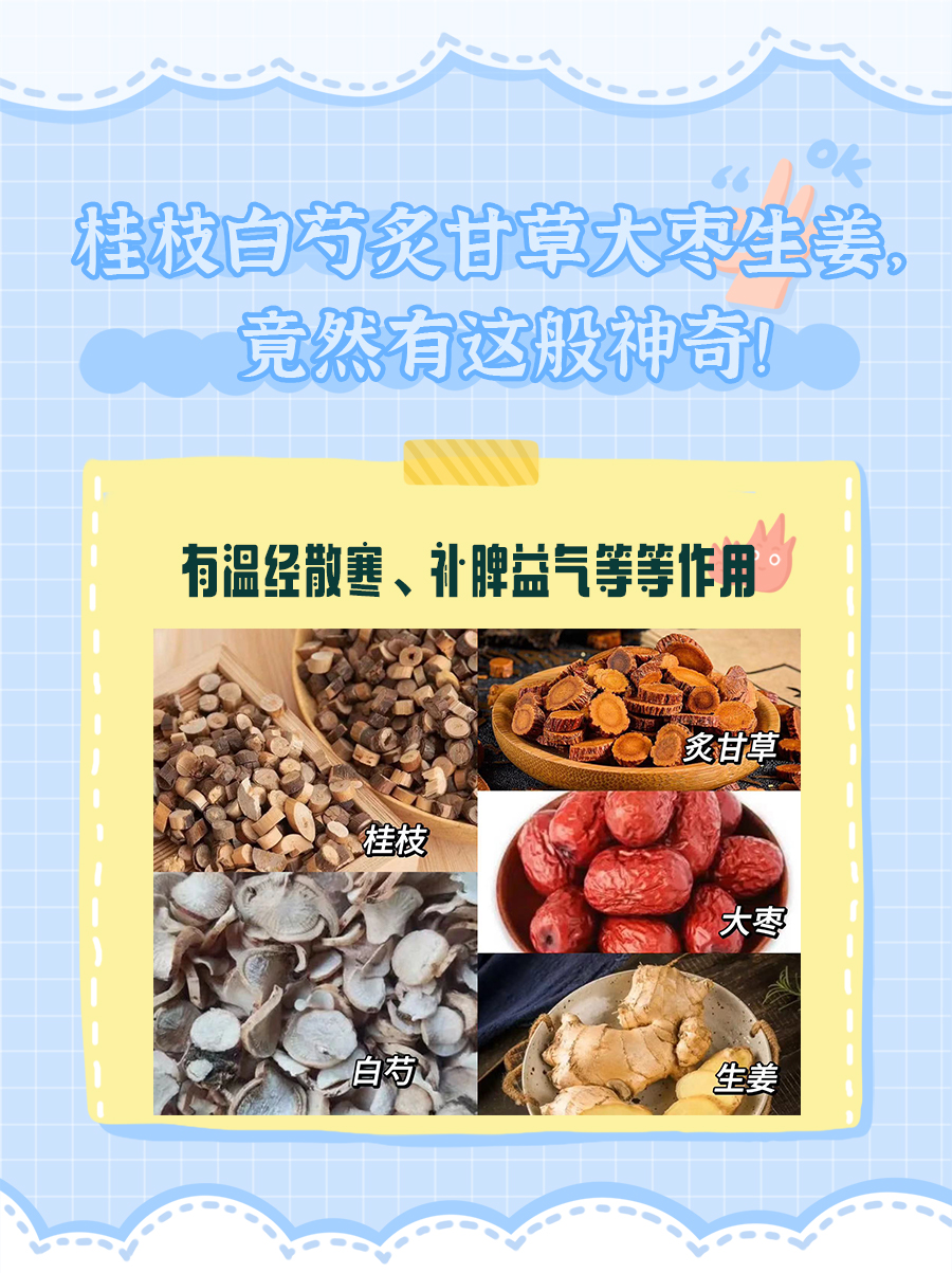 桂枝白芍炙甘草大枣生姜，竟然有这般神奇！