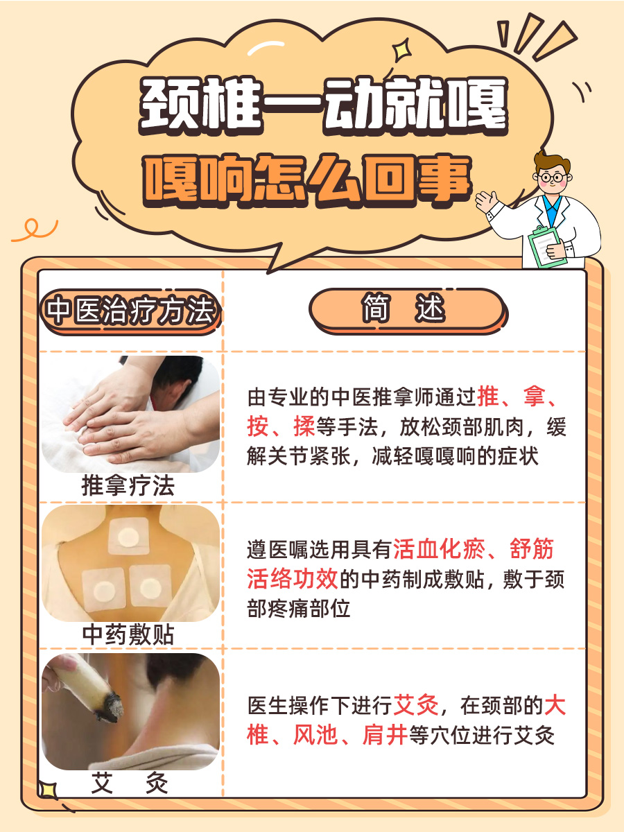 带你了解：颈椎一动就嘎嘎响怎么回事