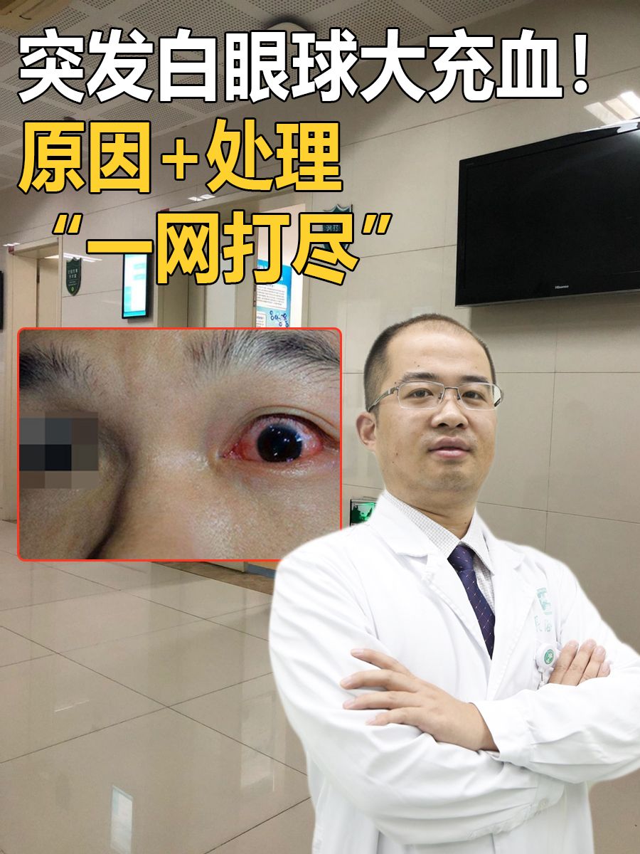 突发白眼球大充血!原因+处理“一网打尽”