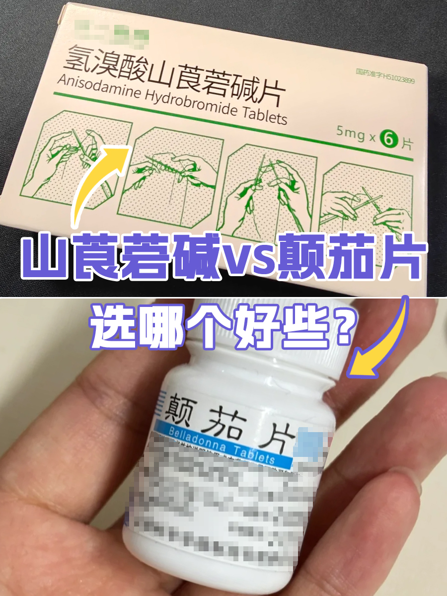 山莨菪碱VS颠茄片，选哪个好些？