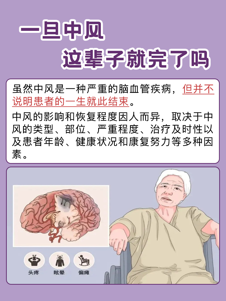 一旦中风这辈子就完了?医生解析