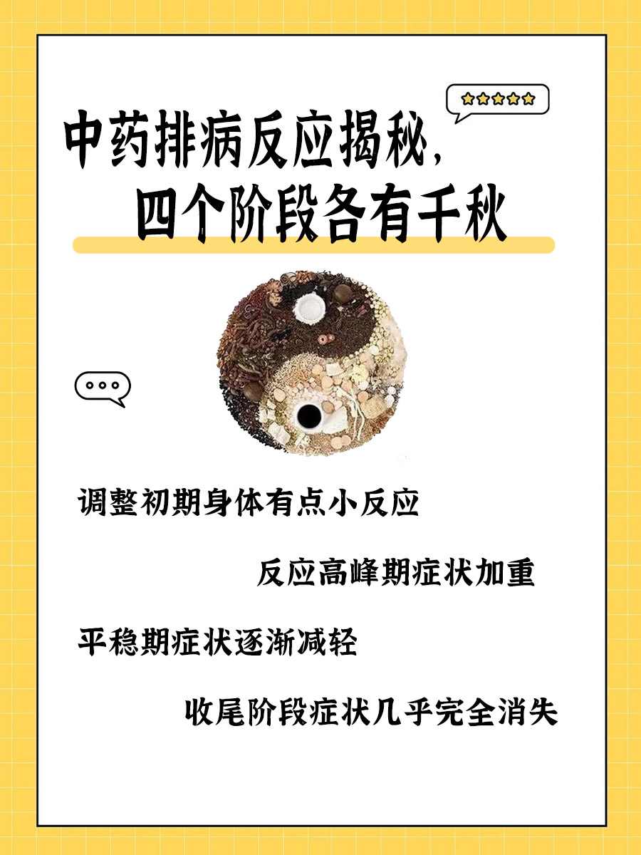 中药排病反应揭秘,四个阶段各有千秋