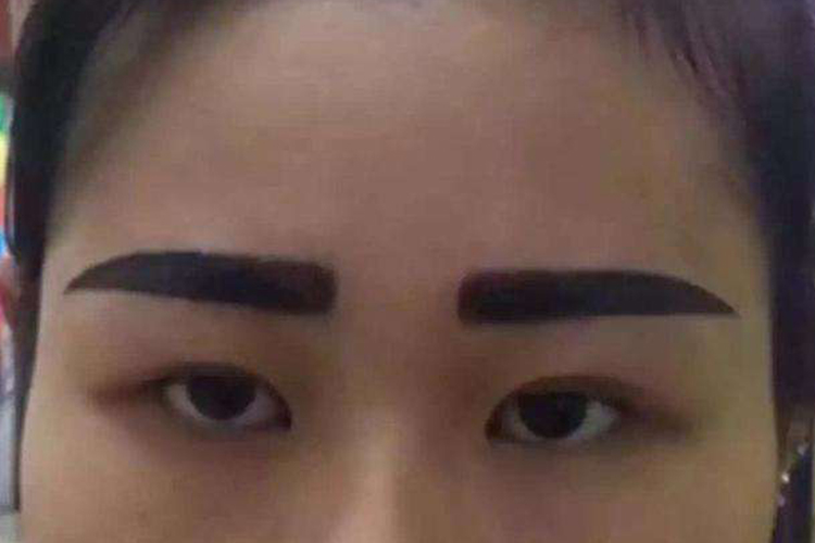 眉型设计不正确纹眉失败图 眉型设计不正确纹眉失败图