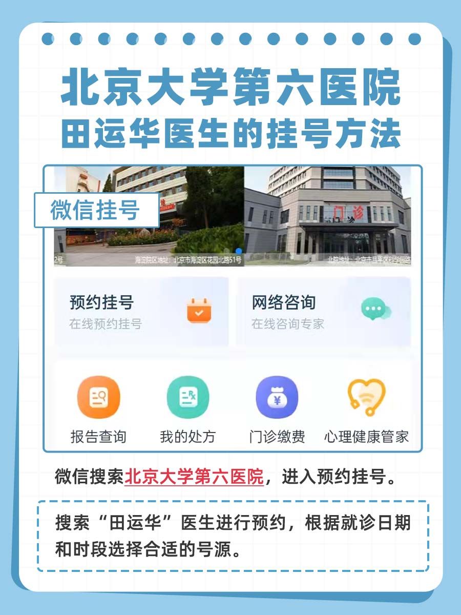 北京大学第六医院田运华怎么样?怎么挂号?
