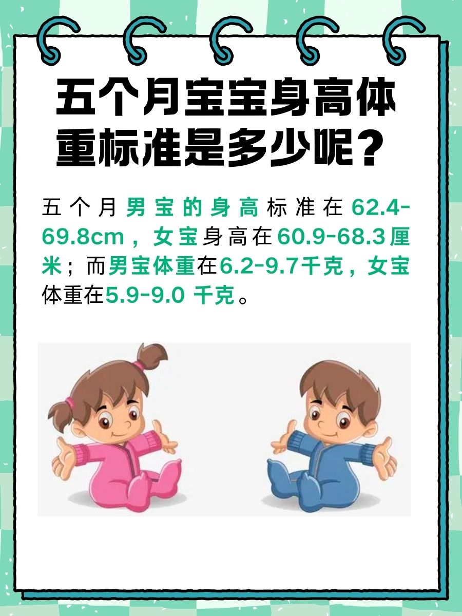 五个月宝宝身高体重标准是多少？一文解析