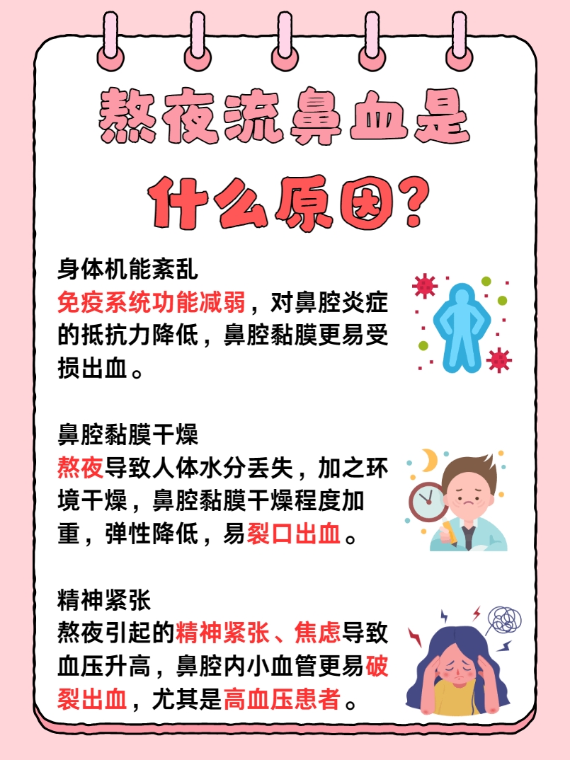 熬夜流鼻血是什么原因，你知道吗？