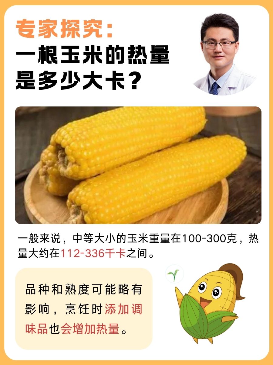 专家探究:一根玉米的热量是多少大卡?