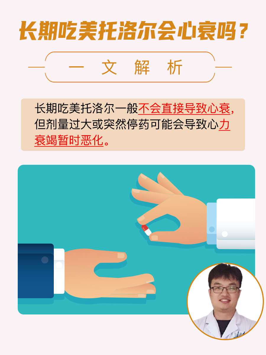 长期吃美托洛尔会心衰吗 ？一文解析