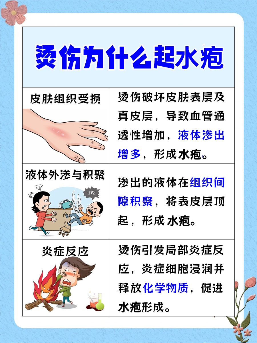 带你了解科普知识-烫伤为什么起水疱