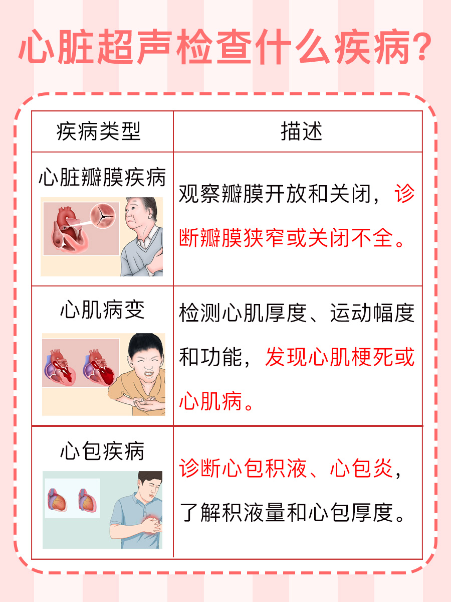 心脏超声主要检查什么疾病，疑问解答