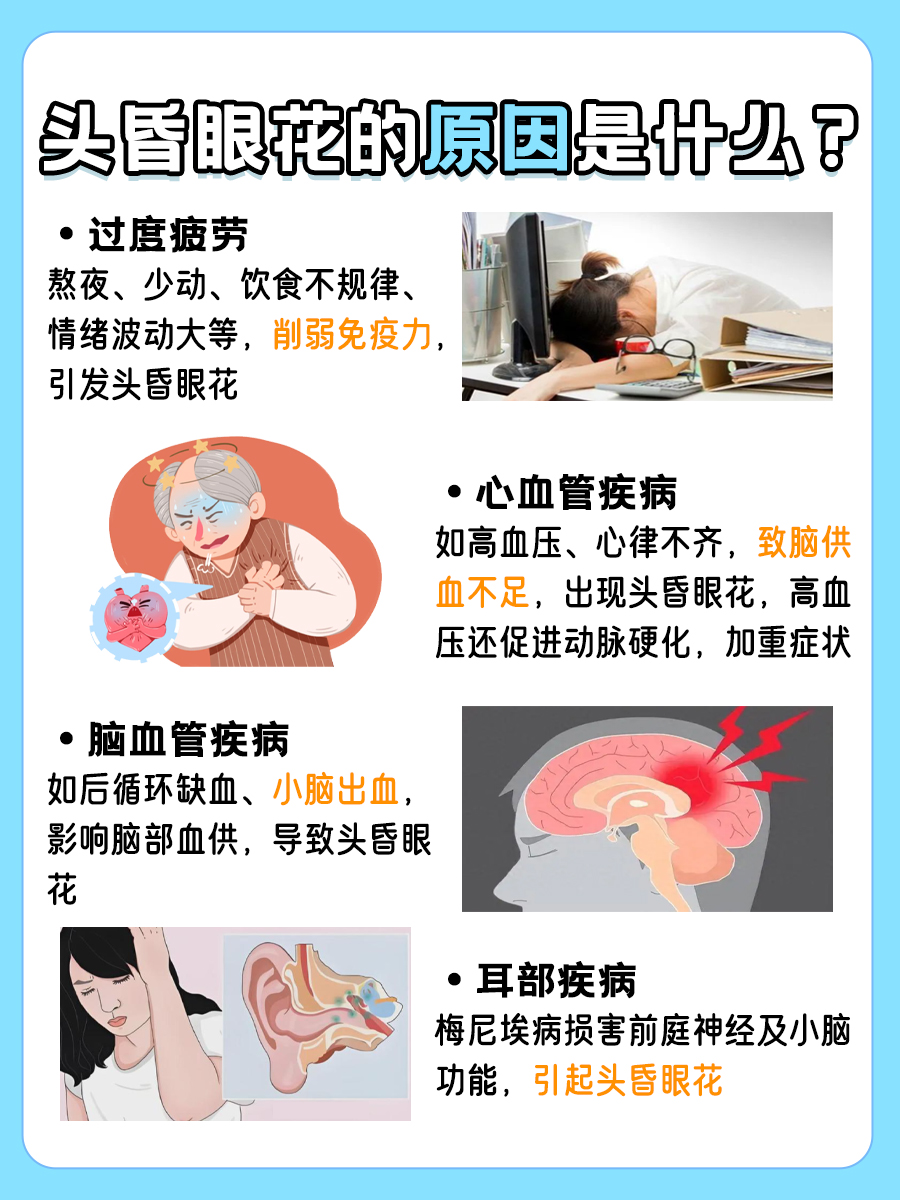 头昏眼花的原因:你中招了吗