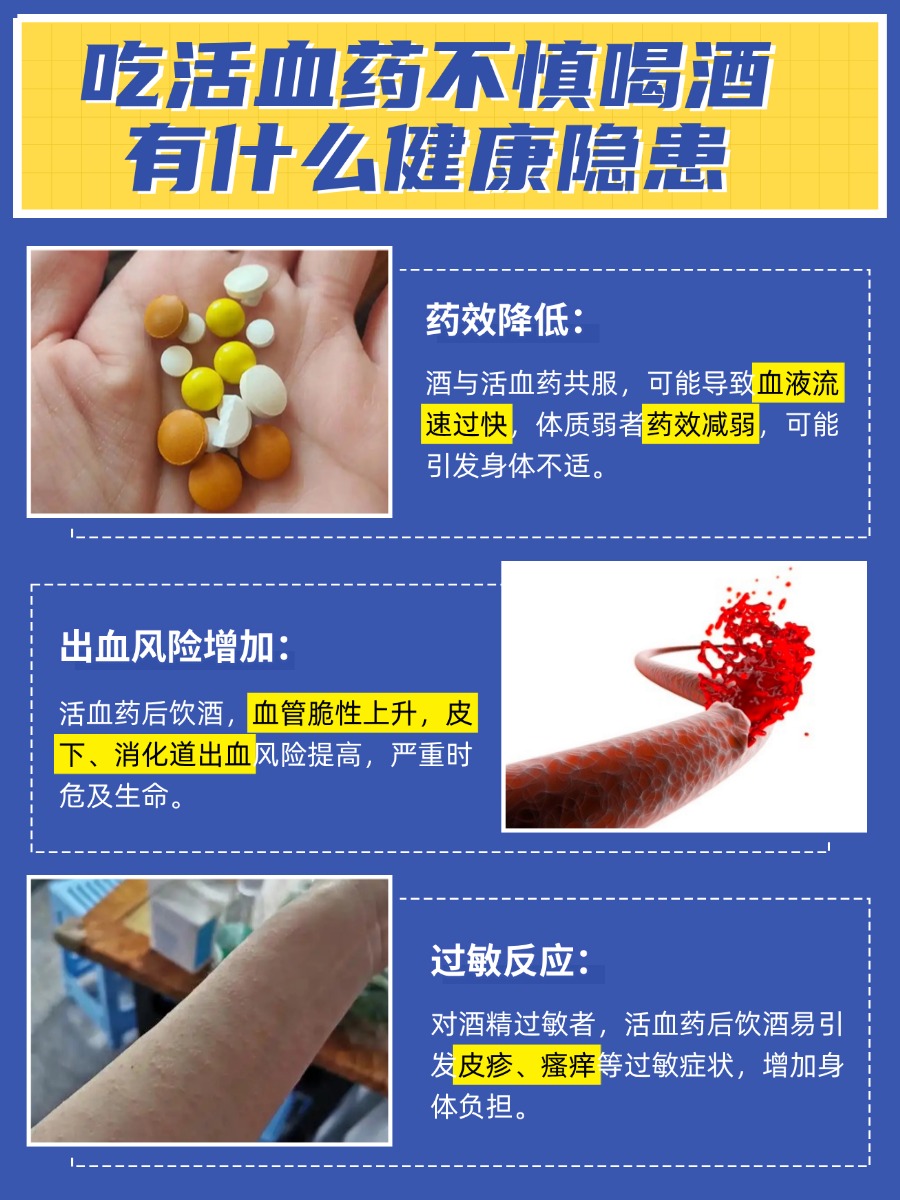 吃活血药不慎碰酒，健康隐患知多少？