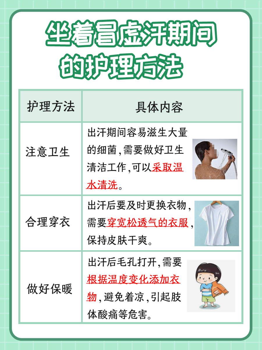 快速了解:坐着冒虚汗的原因