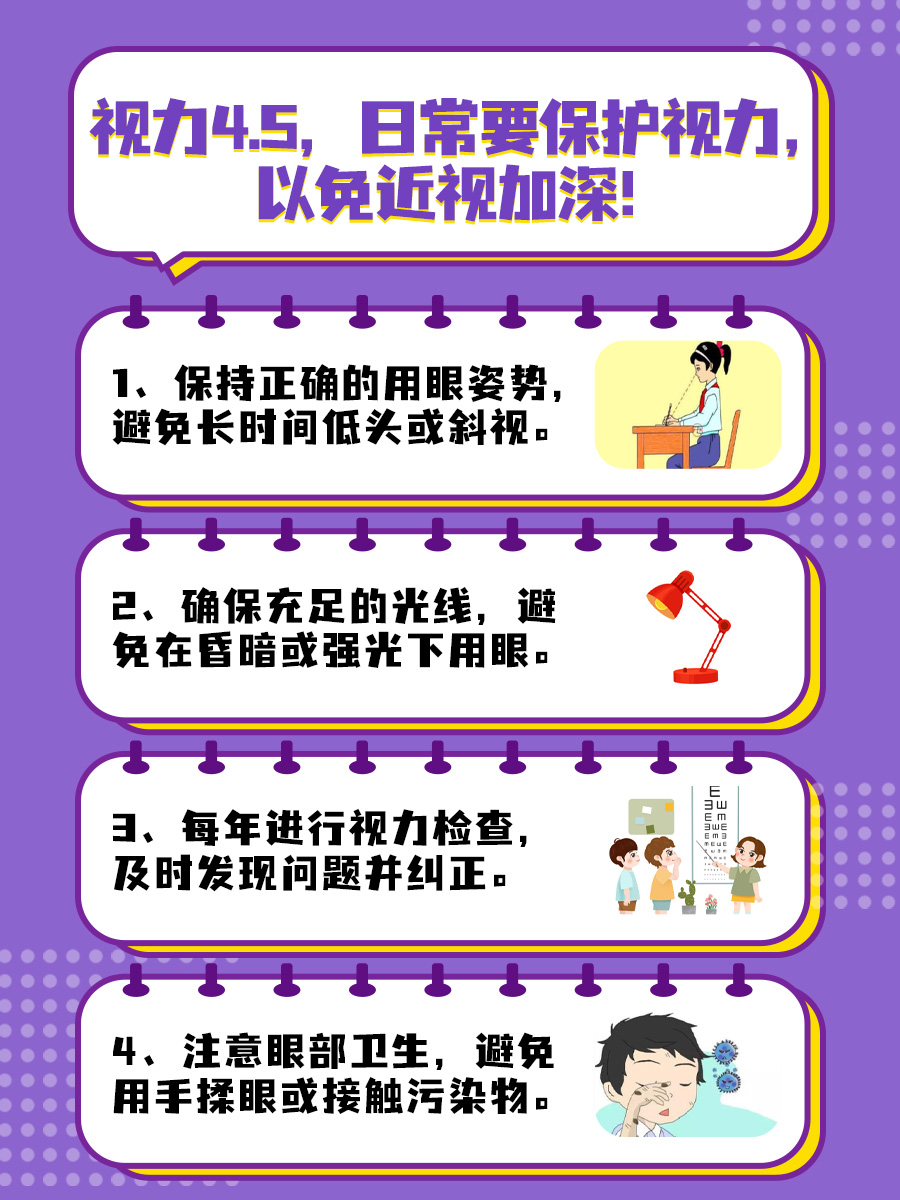 眼睛近视，视力4.5可以恢复吗？