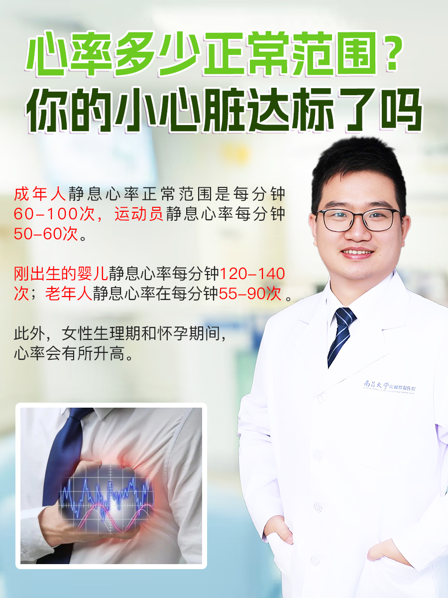 心率多少正常范围?你的小心脏达标了吗