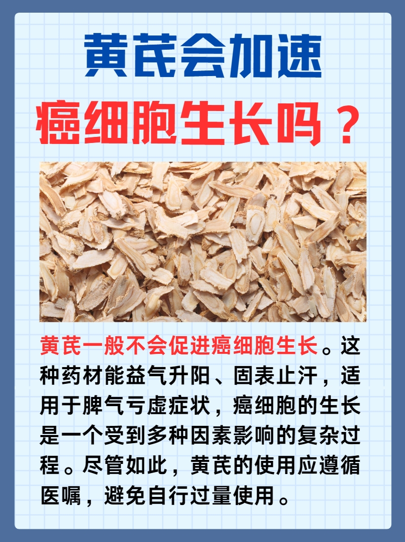 黄芪加速癌细胞生长吗?真相在这里