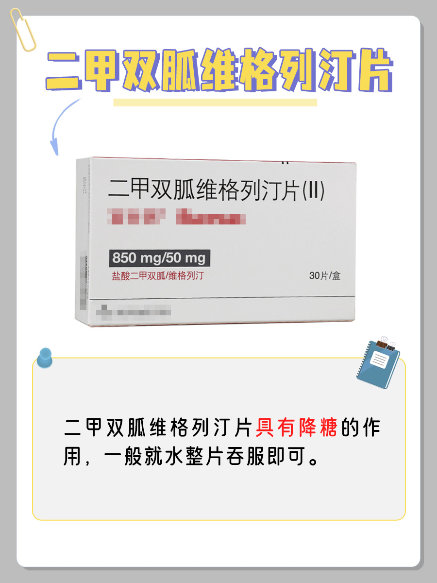 宜合瑞——二甲双胍维格列汀片的作用和用法