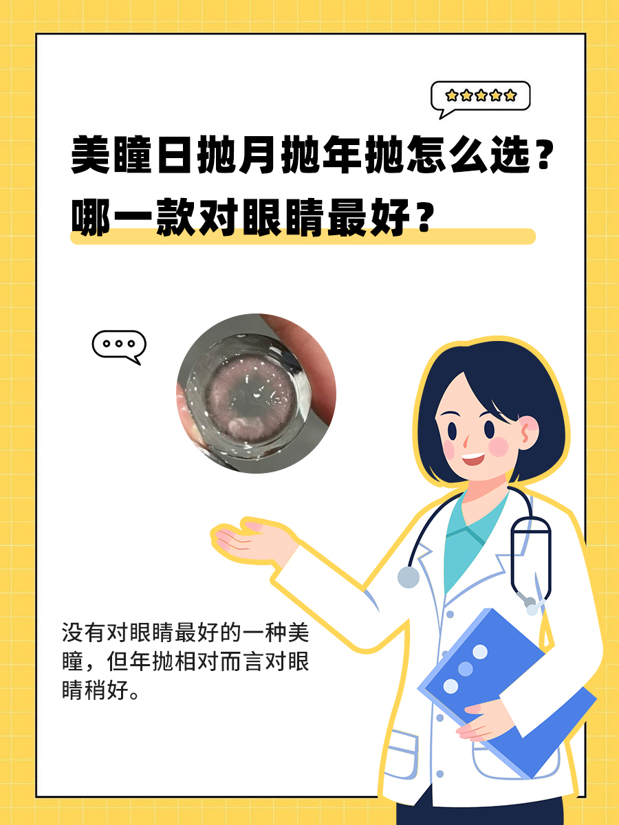 美瞳日抛月抛年抛怎么选？哪一款对眼睛最好？