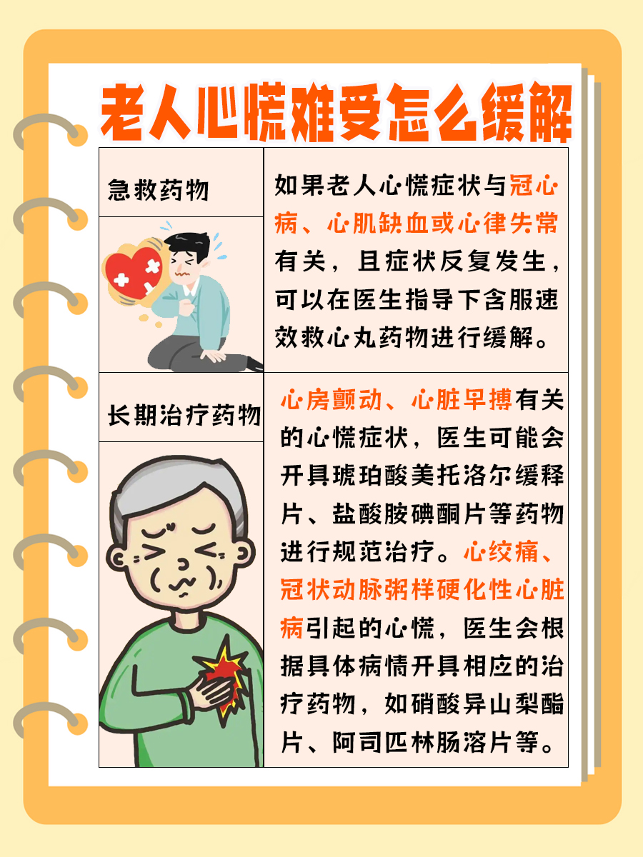 老人心慌难受,如何有效缓解?