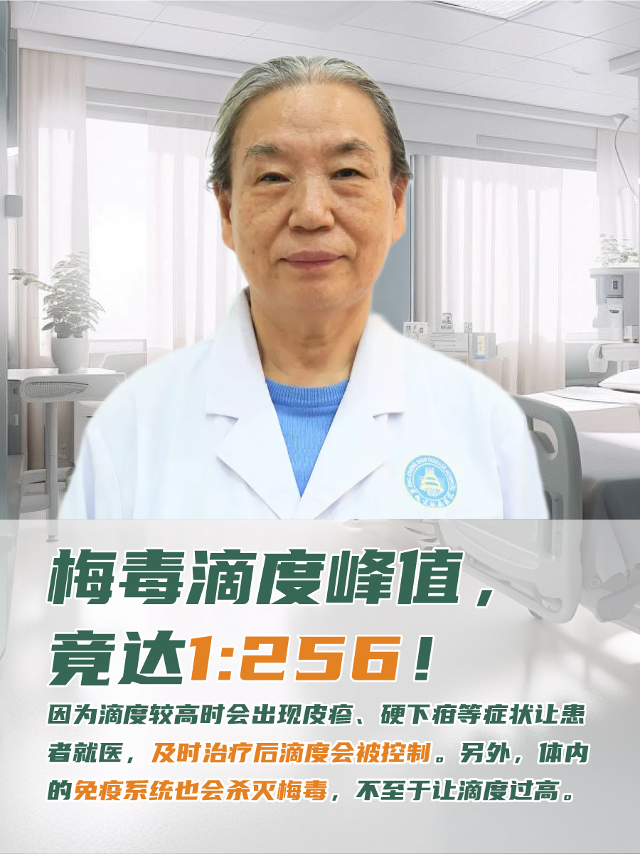 梅毒滴度峰值,竟达1:256!